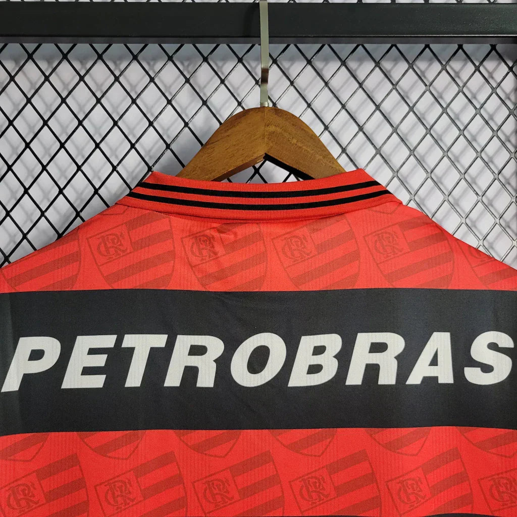 Camisa Flamengo Home 1995 Retrô - Vermelha e Preta