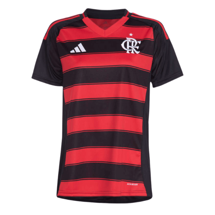 Camisa Flamengo 2025/26 Feminina Adidas - Vermelho e Preto