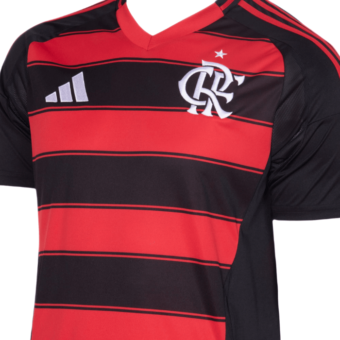 Camisa Flamengo I 2025/26 Masculina Adidas - Vermelho e Preto