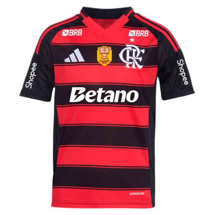Camisa Flamengo I 2025/26 Masculina Adidas - Vermelho e Preto