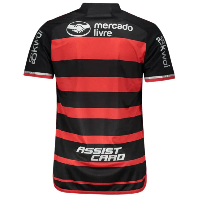 Camisa Flamengo Home 24/25 - Preta e Vermelha - C/ Patrocínio